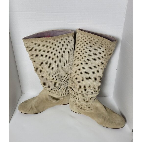 UGG Shoes - Ugg Slouch Abilene Leather Pull On Knee High Boots Size 9